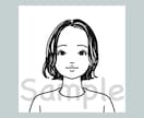 線画イラストでおしゃれな似顔絵アイコンを描きます SNSアイコンはもちろん、ビジネスの場でも◎ イメージ10