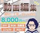 早く！丁寧な動画編集します あなたの欲しい動画を一緒に作りましょう！ イメージ1