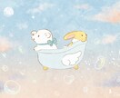 絵本のような優しい世界観の1枚絵制作します サムネ、絵本、表紙等に色どりを添えます イメージ1