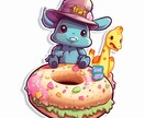 かわいいイラスト制作します 印刷したらステッカーにもなるイラストを作成してます イメージ3