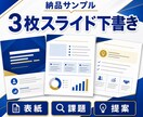 AIで伝わる資料3枚の下書きを一緒に作ります 構成から資料3枚の文章下書きまで自分のテーマで完成 イメージ4