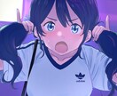 アニメスタイルの魅力的なイラスト作成します 背景込みの分かりやすいキャッチーな小説挿絵風イラストも可能！ イメージ1