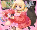 存在感◎かわいいイラストお描きします 動画サムネ・立ち絵・SNS用イラスト各種お描きします！ イメージ7