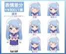 可愛い全身ミニキャライラストをお描きします 各種SNSアイコンやグッズ制作、動画のサムネイルなどに！ イメージ4