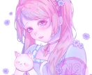 活動者様向け✳︎目を惹くイラスト作成いたします 依頼主様の魅力を引き出した透明感のある絵を制作いたします。 イメージ4