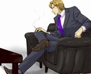スーツ男性描きます 色々なポーズ、アクションポーズ描きます イメージ4
