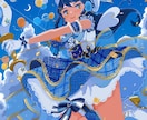 主線なし・デザイン性のあるイラストを制作します キャラクターからモチーフまで、かわいくおしゃれに仕上げます イメージ1