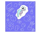 シンプルなのにインパクト大！イラスト描きます シンプルだけどどこか気になる記憶に残るイラストをあなたに。 イメージ4