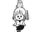 ペットや好きな動物のアイコン作成します デフォ系イラストで動物やペットと一緒に描きます！ イメージ3
