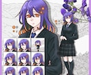 立ち絵(ドット絵＆表情差分(8個))制作いたします クリエイター必見！あなただけのキャラクター制作いたします！ イメージ2