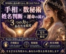 アナタの手相からアナタの心と行動ズバリ当てます ✤数秘術・姓名判断・手相鑑定から運勢をとことん鑑定致します✤ イメージ5