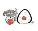 ワンちゃんと飼い主様の好きな食べ物を描きます 犬好き管理栄養士が描く食べ物と犬 イメージ4