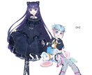 目を引くキラキラしたイラスト作成いたします 目を引く色使いと繊細なキャラクターや小物の描写が得意です イメージ4