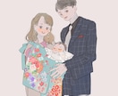 赤ちゃん子供ベビーキッズイラストにします ママ・パパ・ペットもイラストにできますよ♪ イメージ7