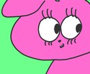 ちょっと誇張した動物のSNSのアイコン描きます 目がデカすぎるうさぎとか、少し大袈裟な動物を描きます イメージ1