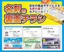 ショップカード・名刺裏面を広告にします 名刺はもはやチラシと同じ！オリジナル名刺作成いたします イメージ1