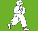 ゆるいタッチで、シンプルでお洒落な似顔絵を描きます SNSやブログ、YouTubeのアイコンなどに イメージ9