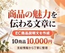 EC商品の魅力が伝わる説明文を作成します 10商品分の説明文とタイトル｜支給情報から作成 イメージ1