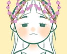 花✕人物のアイコン作成します 華道経験者が花をあしらった似顔絵イラストを作成します。 イメージ4
