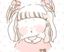 ゆるふわ可愛い女の子アイコンお描きします 可愛いレース・花の枠付き、カラフル、ゆるふわ、線なし イメージ5