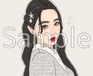 アイコンにオススメ！あなたの写真を2次元化します 写真をベースに本人の趣を残しつつ、イラストを作成します！ イメージ2