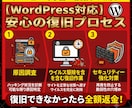 WP緊急復旧！ハッキング・改ざんトラブル解決します 復旧できなかった場合は【全額返金】いたします。 イメージ2