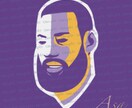 あなたの推しをカッコいいロゴ風に描きます SNSのアイコンやデジタルギフトに！ イメージ3