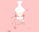 ゆるい乗っけた人たち⌇個性的なアイコン描きます あなたの好きなものを乗っけちゃおう!背景色違い何枚でも無料◎ イメージ7