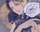 美麗なイラストを細部まで丁寧にお描きします お好みの花や植物を添えて衣装やデザインもこだわった一枚を。 イメージ5