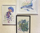 2枠限定!色鉛筆で幻想的な動物画を制作します 透明感ある美術館のような一点物アート イメージ4
