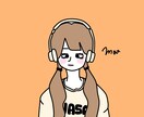 かわいいアイコンやキャラクターを描きます シンプルでかわいいのでアイコンにおすすめ！ イメージ1