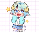 色彩が美しいSDミニキャライラスト制作します グッズ制作・VTuber・企業案件もお気軽にご相談ください！ イメージ5