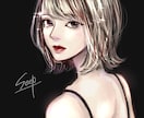 商用OK｜歌ってみた・配信・アイコン等を描きます アンニュイ｜格好良いクールで重厚感ある厚塗りイラスト︎︎︎｜ イメージ3