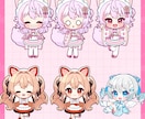 ポップで可愛いミニキャラ描きます 最短納品5日！幅広く使いやすい可愛いミニキャラです イメージ7