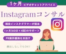 月4回60分でInstagram運用サポートします 現役インスタグラマーと一緒に、PR案件獲得を目指しましょう！ イメージ1
