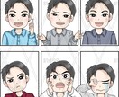 SNS集客、インスタ、清潔感のある似顔絵描きます 喜怒哀楽、美容、ネイル、健康、表情違い、Instagram イメージ3