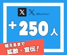 Xの日本人フォロワーを拡散で250人以上増やします X｜Twitter｜フォロワー｜日本人｜拡散｜宣伝｜保証有 イメージ1