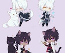 可愛いミニキャラ描かせていただきます アイコンやグッズ、貴方のocのデフォルメ化も対応可！！ イメージ3