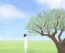 優しく落ち着いた雰囲気の一枚絵描きます 水彩画・日本画風で落ち着きのある、懐かしいあたたかみのある絵 イメージ7