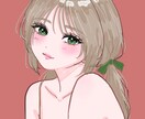 手書き感を残したラフなアイコンを作成します バストアップイラストを作成します イメージ1