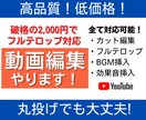 YouTube等の動画編集を行います 2,000円という激安価格にてフルテロップ編集まで！ イメージ1