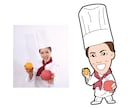 写真からほんわか、かわいいシンプルな似顔絵描きます かわいくシンプルなイラストです イメージ6