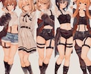 商業利用可 イラスト制作いたします インパクトのあるイラストをおつくりいたします＞＜ イメージ4