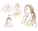 ちょっとした女性の美容・エステ系イラスト描きます WEB、雑誌に使いやすい柔らかいタッチのイラスト描きます イメージ3