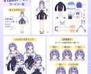 Vtuberモデル制作を、全工程まとめて承ります キャラデザ・イラスト・パーツ分け・Live2Dまで一括制作！ イメージ4