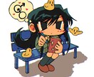 萌え風な美少女アイコン描きます SNS・ブログ・プレゼントなどに！ミニキャラでもOK！ イメージ2