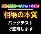 バイナリー★ローソク足1本から相場の本質　教えます ローソク足1本で勝てる極秘の方法をお教えしますバックテスト済 イメージ1