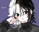 イラストや絵が好きな方よろしくお願い致します 厚塗り イラスト 病み 男性 女性 イメージ2