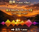 動画音声、音声にウォーターマークを入れます サンプルからの著作権盗用を防ぐ イメージ3