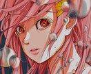 顔アップのイラストを制作します 様々な用途で使用できる鮮やかな色合いのイラスト イメージ1